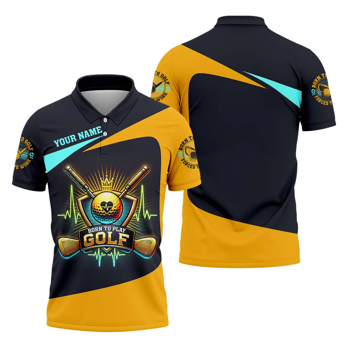 Royal Spirit Custom Golf Polo ShirtGolfing Apparel, Golf Gift For Men