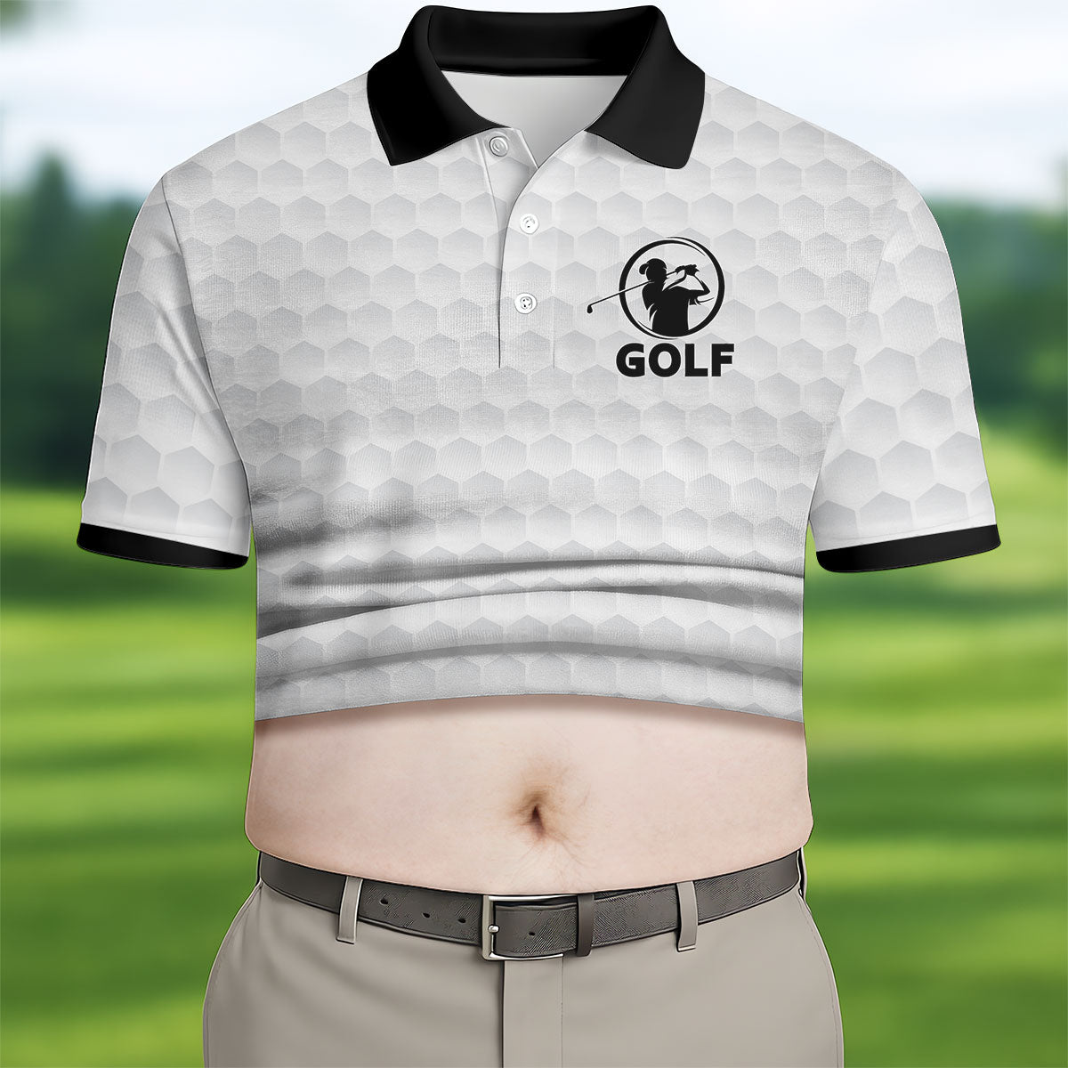 It's Not A Dad Bod It's A Father Figure Men's Funny Golf Shirts, Father's Day Golf Gift