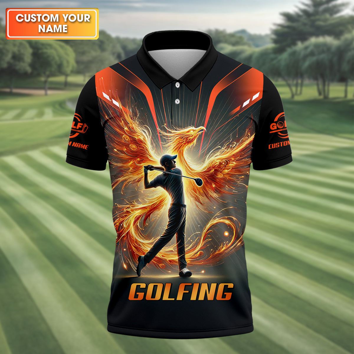 Custom Men's Golf Polo Shirtolfing Apparel, Golf Gifts For Men