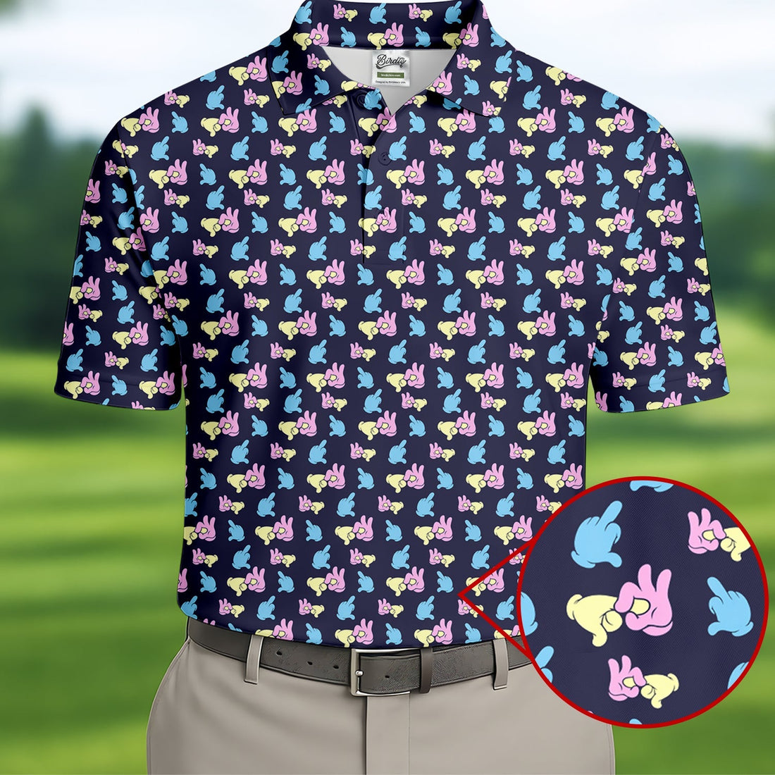 Dirty Funny Hand Golf Tops For Men, Fun Golf Shirts For Men, Valentines Golf Gift, Golf Shirts For Men