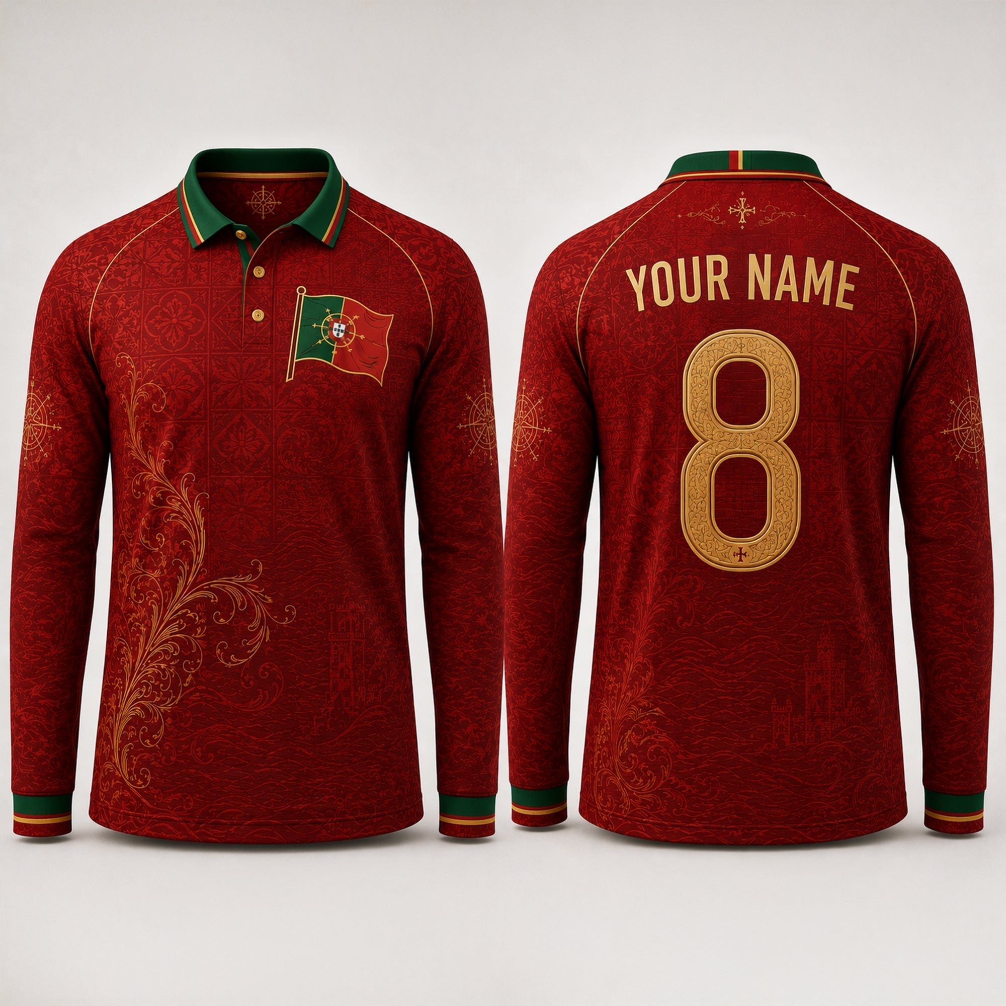 Portugal Fan Fooball Shirt, Azulejos V-NeckMen Football Lover, Soccer Game Day Football Gifts