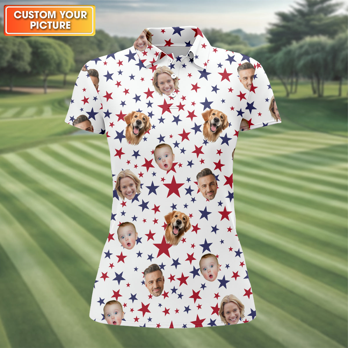 Custom Face Shirt, Personalized Dog Shirts, Long Sleeve Golf Shirts, Golf Polo For Ladies, Golf Tops For Women, Ladies Golf Shirt