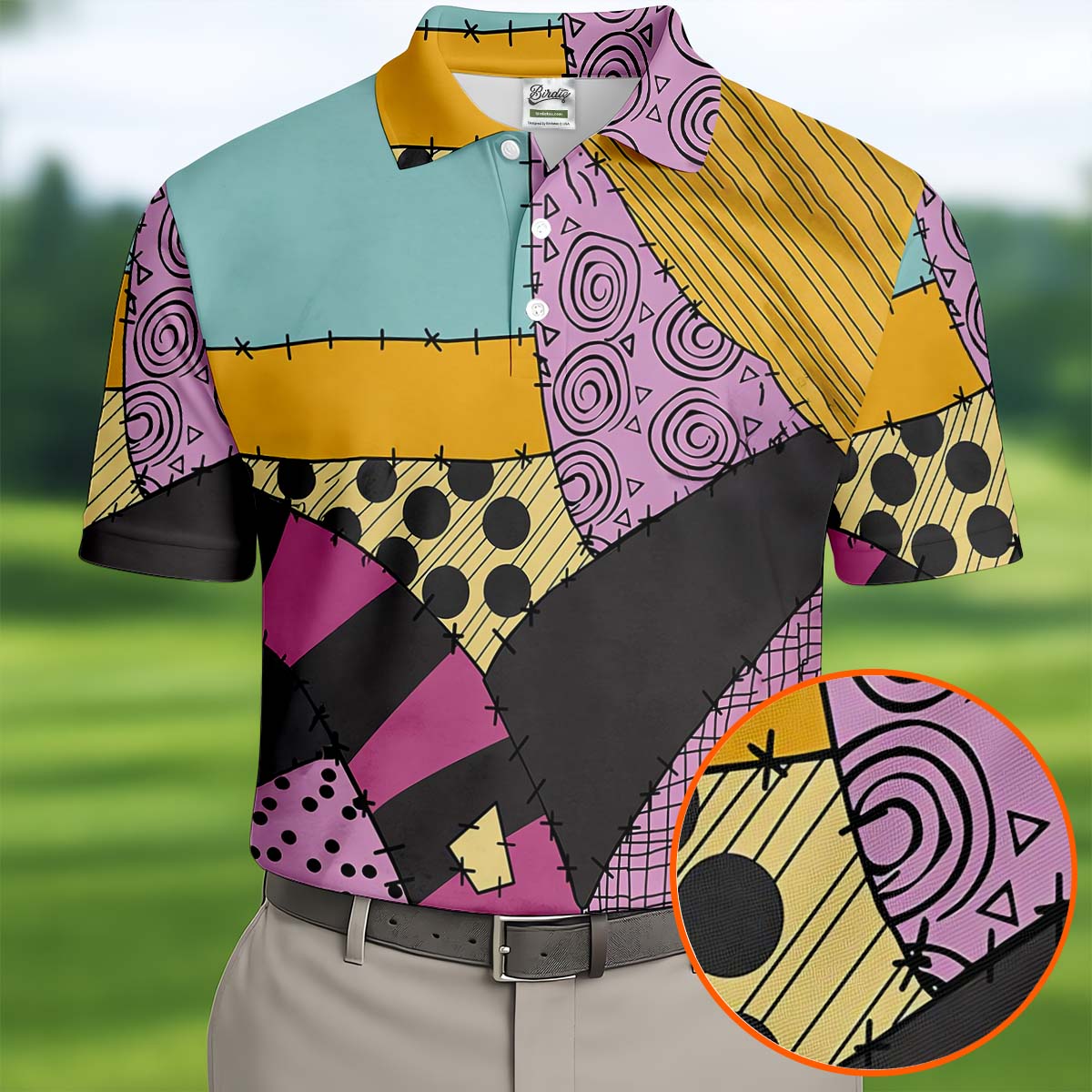 Pumpkin Queen Horror Cosplay Halloween Golf Shirt, Men's Funny Golf Shirts, Polo ShirtFor Men