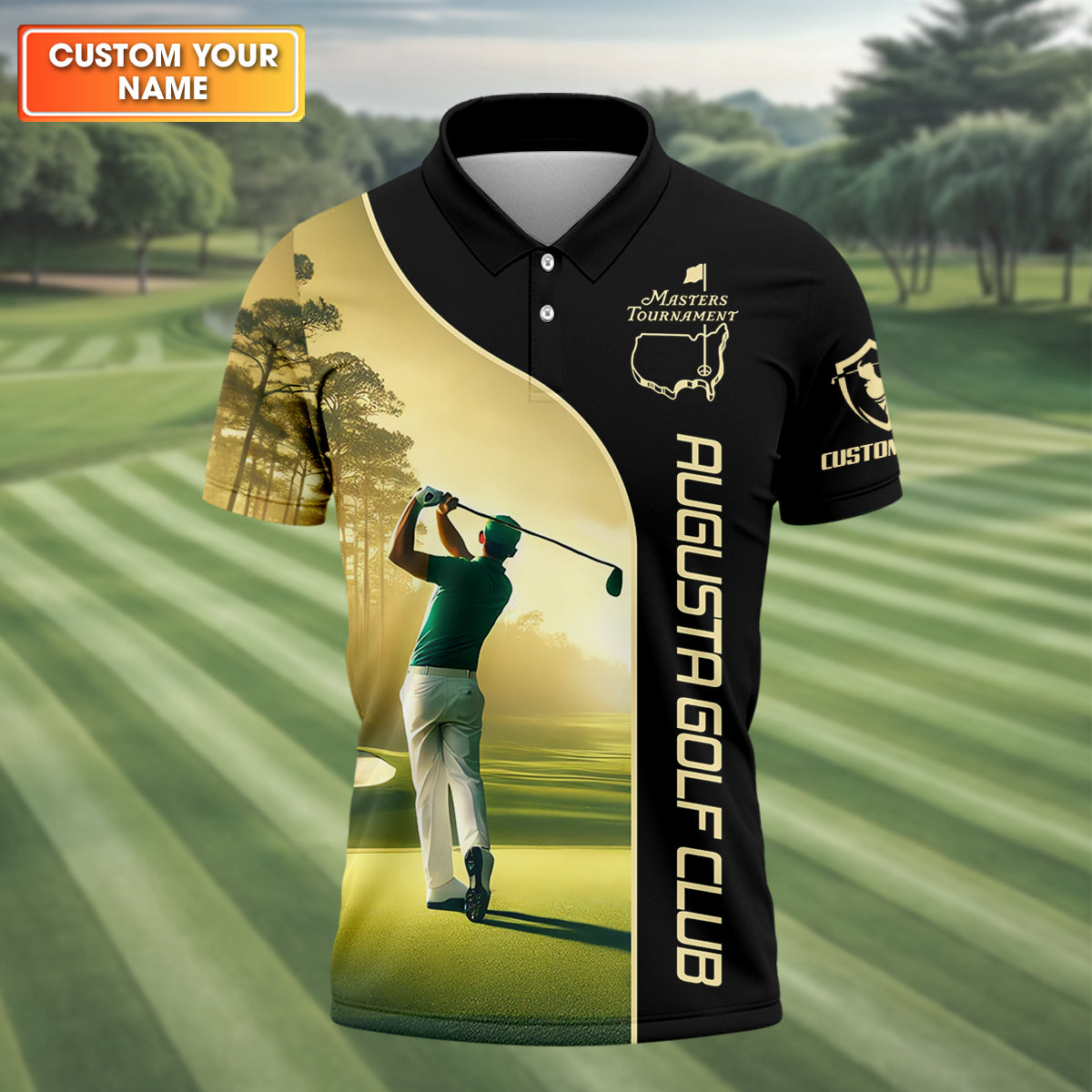 Augusta Golf Club Custom Men's Golf Polo ShirtGift For Golfers