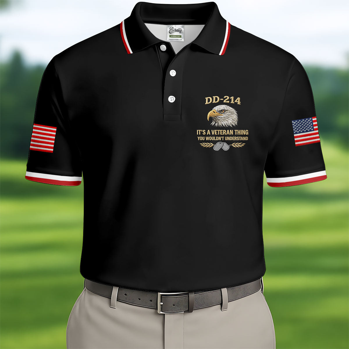 DD 214 Veteran Memorial Patriotic 4th Of July Golf Shirt, 250 Years Polo Shirtor Men