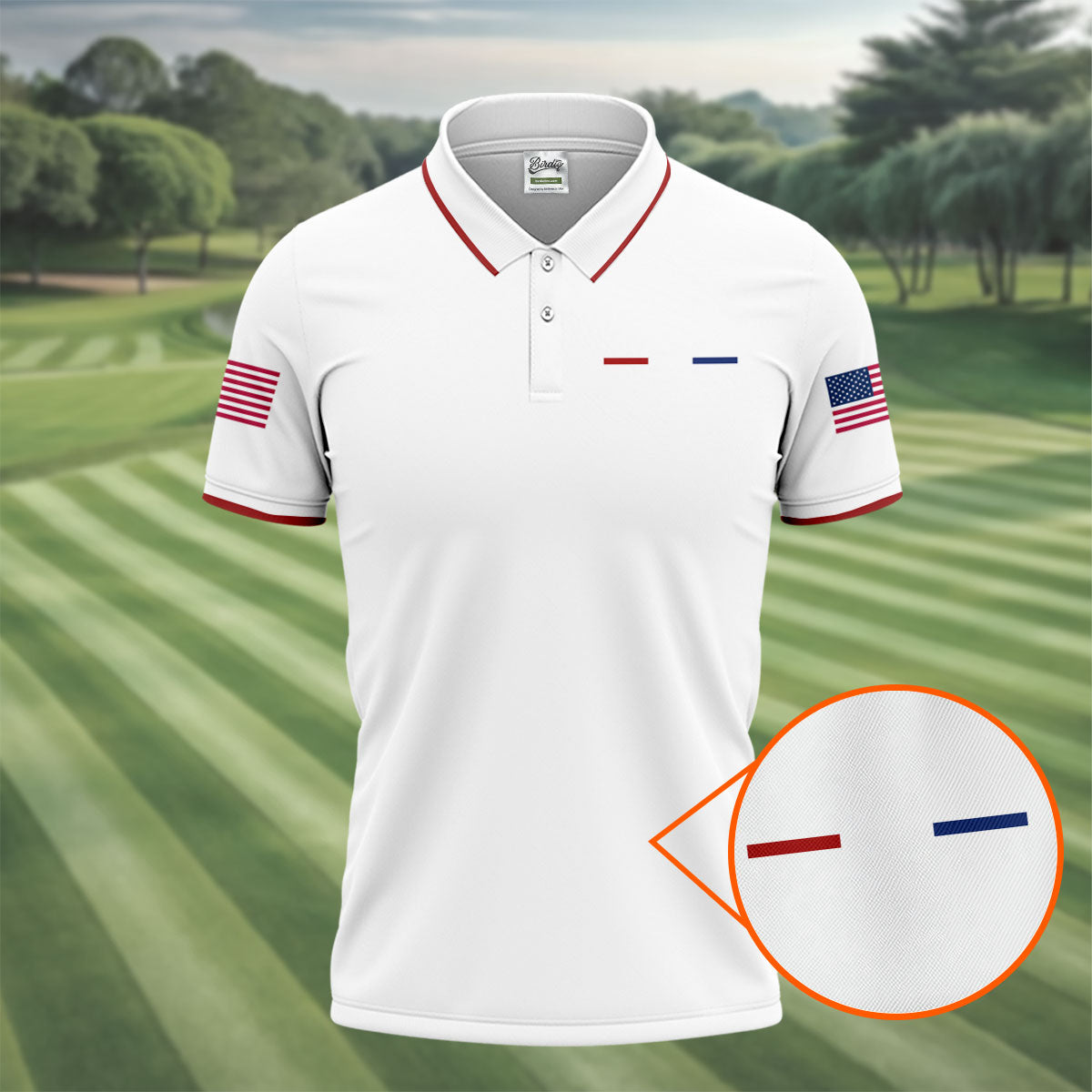 United States Of America 250 Years White Golf Shirt, Patriotic Golf Shirt, Golf Shirts For Men
