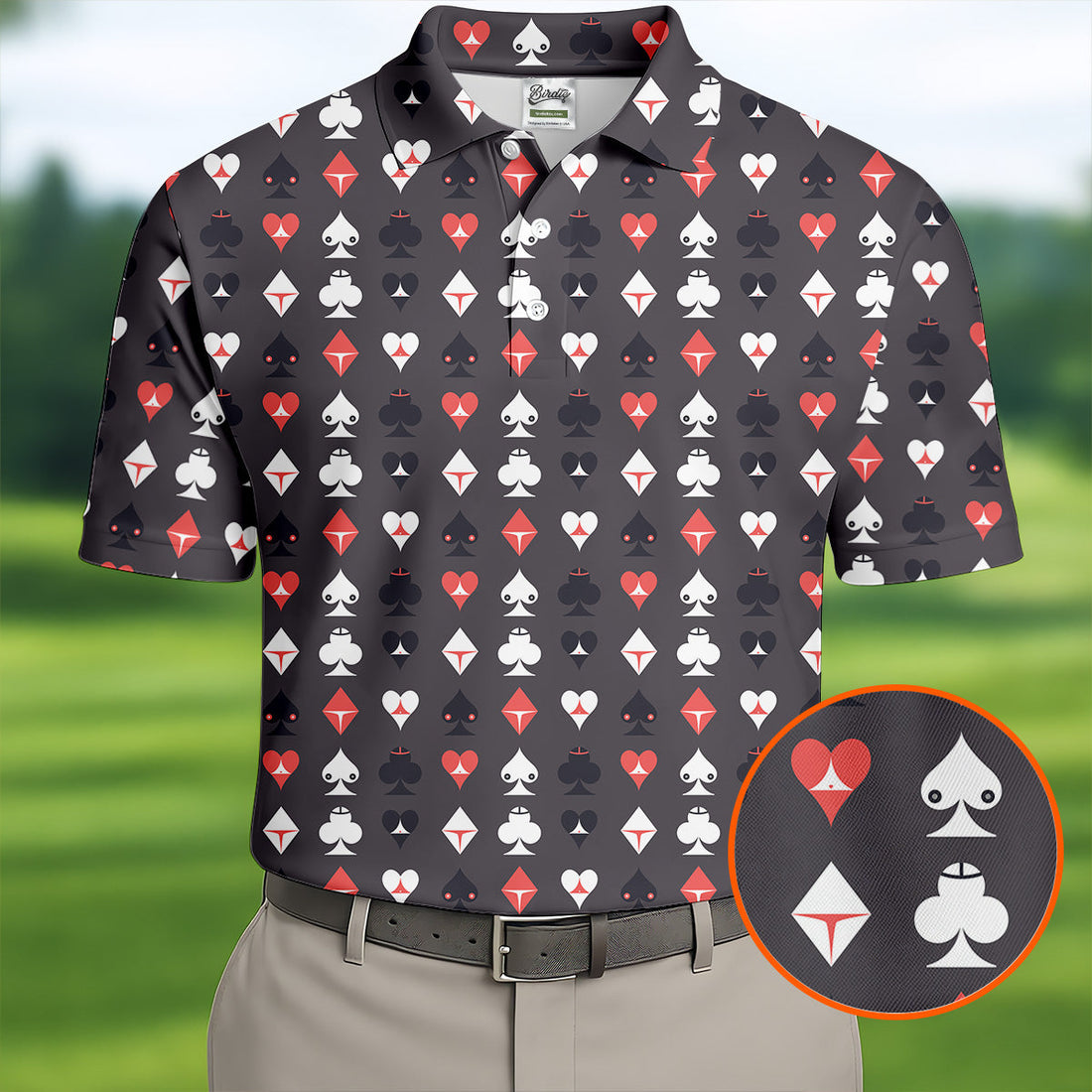 Casino Royale Dirty Funny Golf Tops For Men, Fun Golf Shirts For Men, Valentines Golf Gift, Polo ShirtFor Men