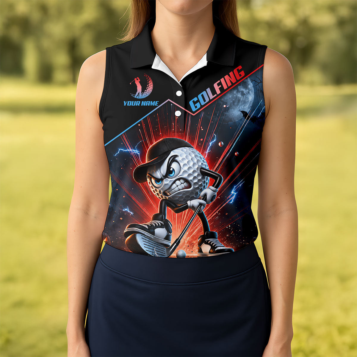 I Was One Under Today Funny Golf Ball Hawaiian Polo Shirt, Womens Golf Polo, Golf Apparel