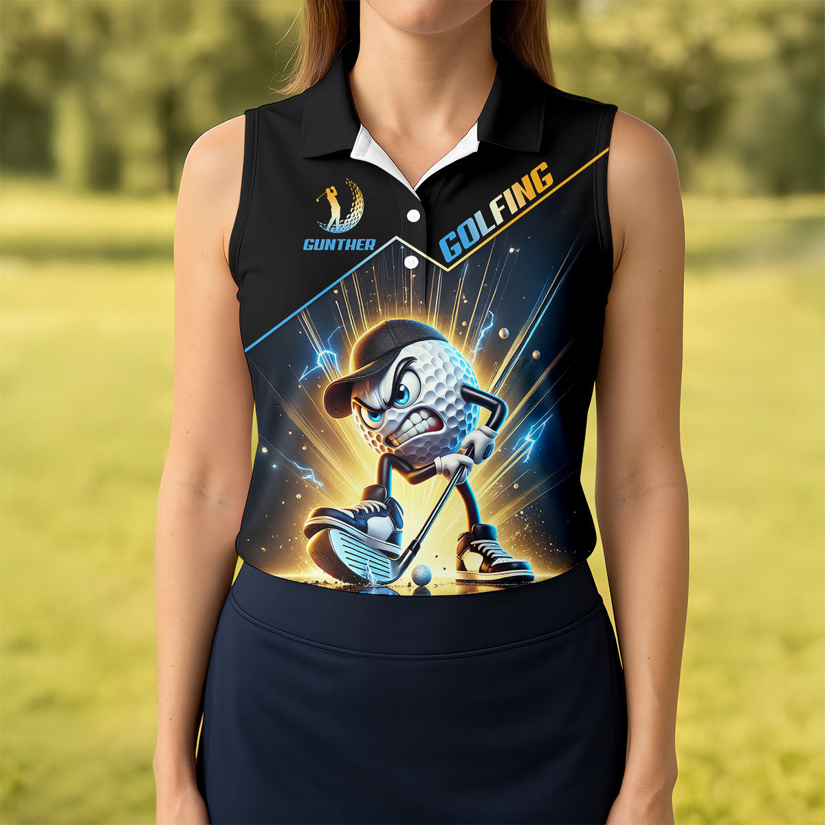 Swing Swear Look For Ball Repeat Fun Golf Shirt, Golf Shirt For Women, Ladies Golf Shirts