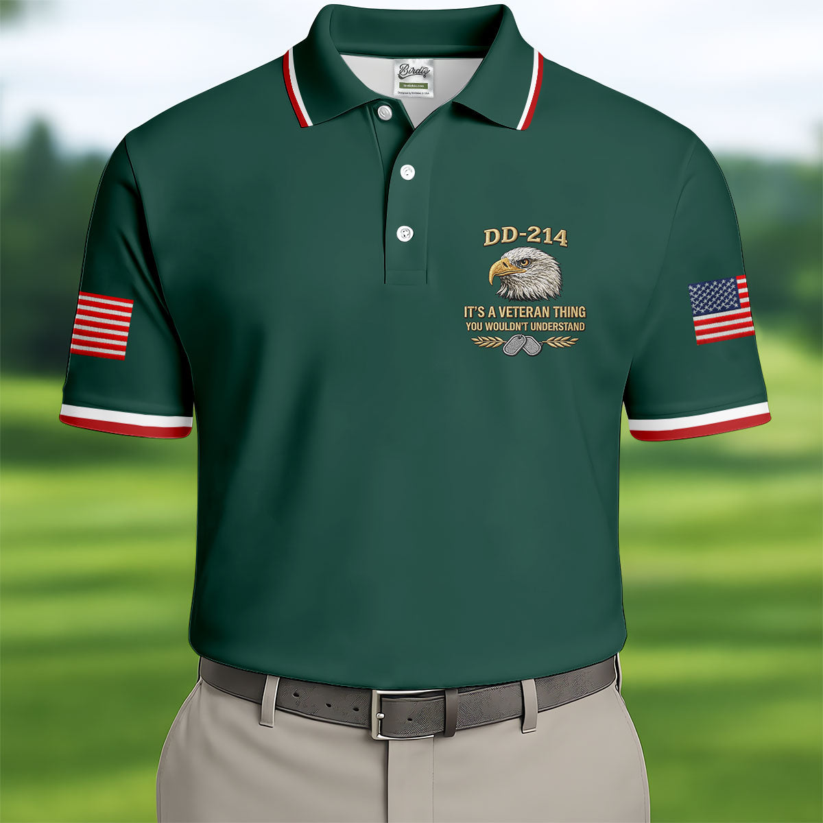 DD 214 Veteran Memorial Patriotic 4th Of July Golf Shirt, 250 Years Polo Shirtor Men