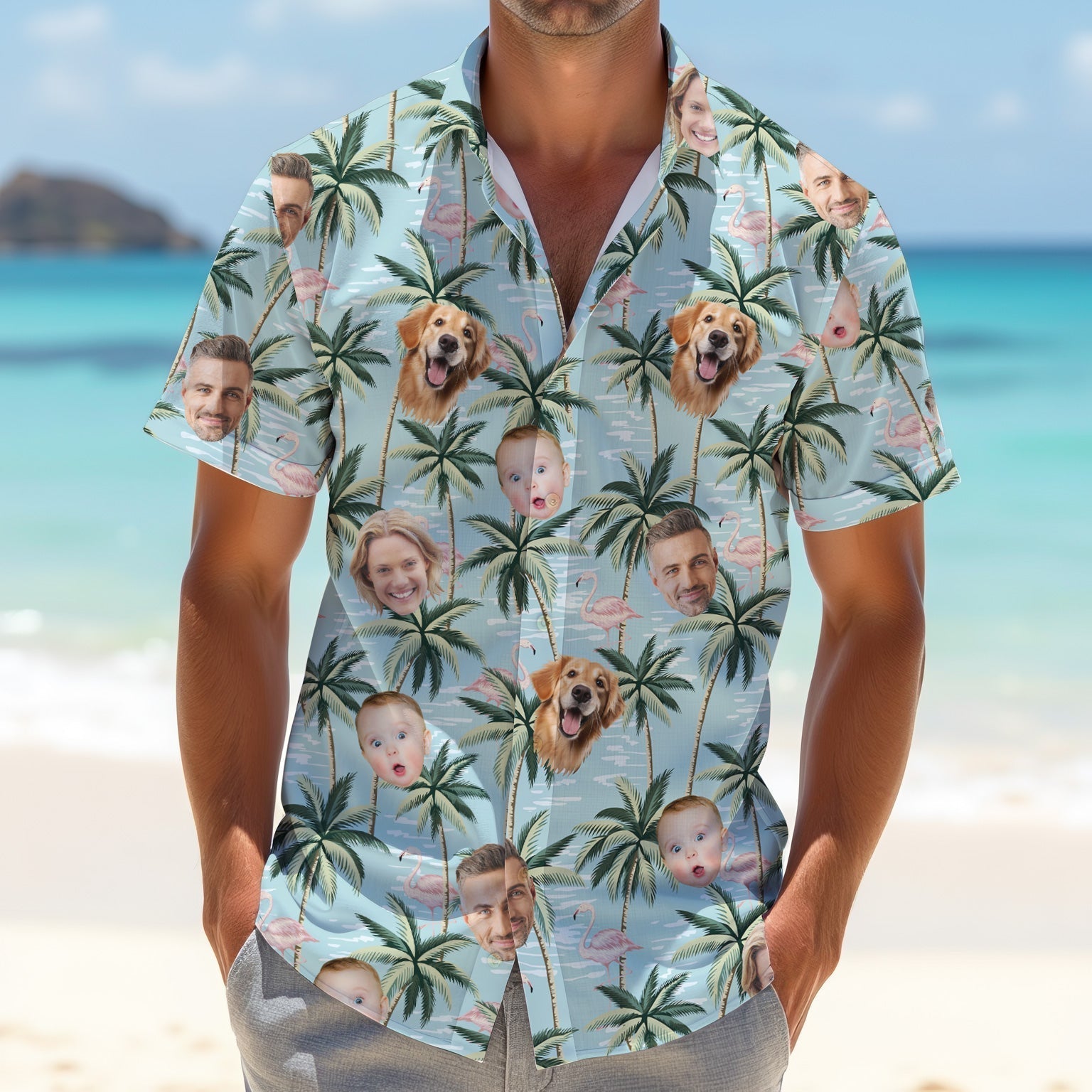 Pink Flamingo Hawaiian ShirtCustom Team Shirt, Green Polo Shirtest Gifts For Men Golfers