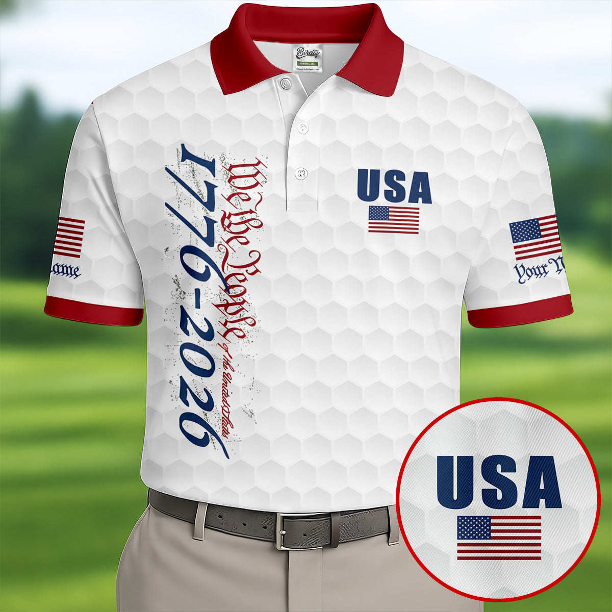 Descendant Of A Patriot Golf Tops For Men, 250 Years of America Golf Shirt, Patriotic Polo ShirtFor Men