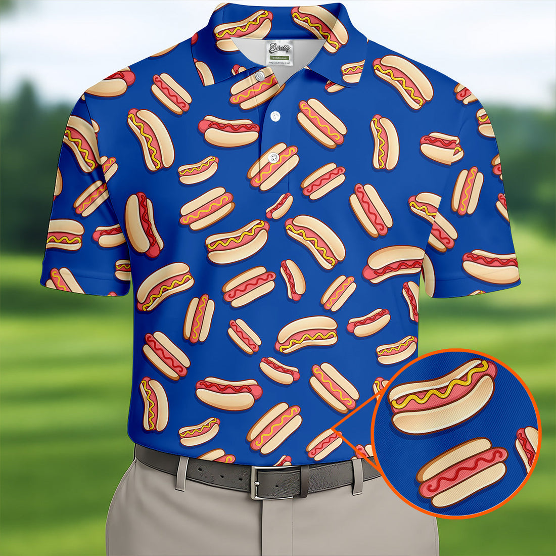 Sausage And Bun Hot Dog Fun Golf Shirt, Polo Shirt Men, Golf Gift For Men, Golf Shirts For Men