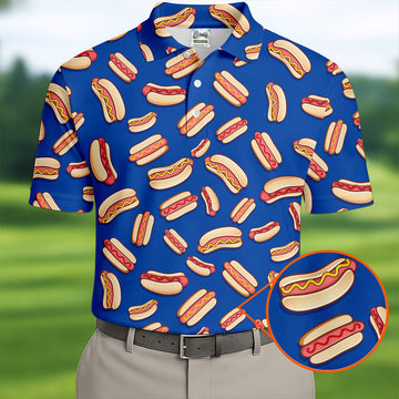 Sausage And Bun Hot Dog Fun Golf Shirt, Polo Shirt Men, Golf Gift For Men, Golf Shirts For Men