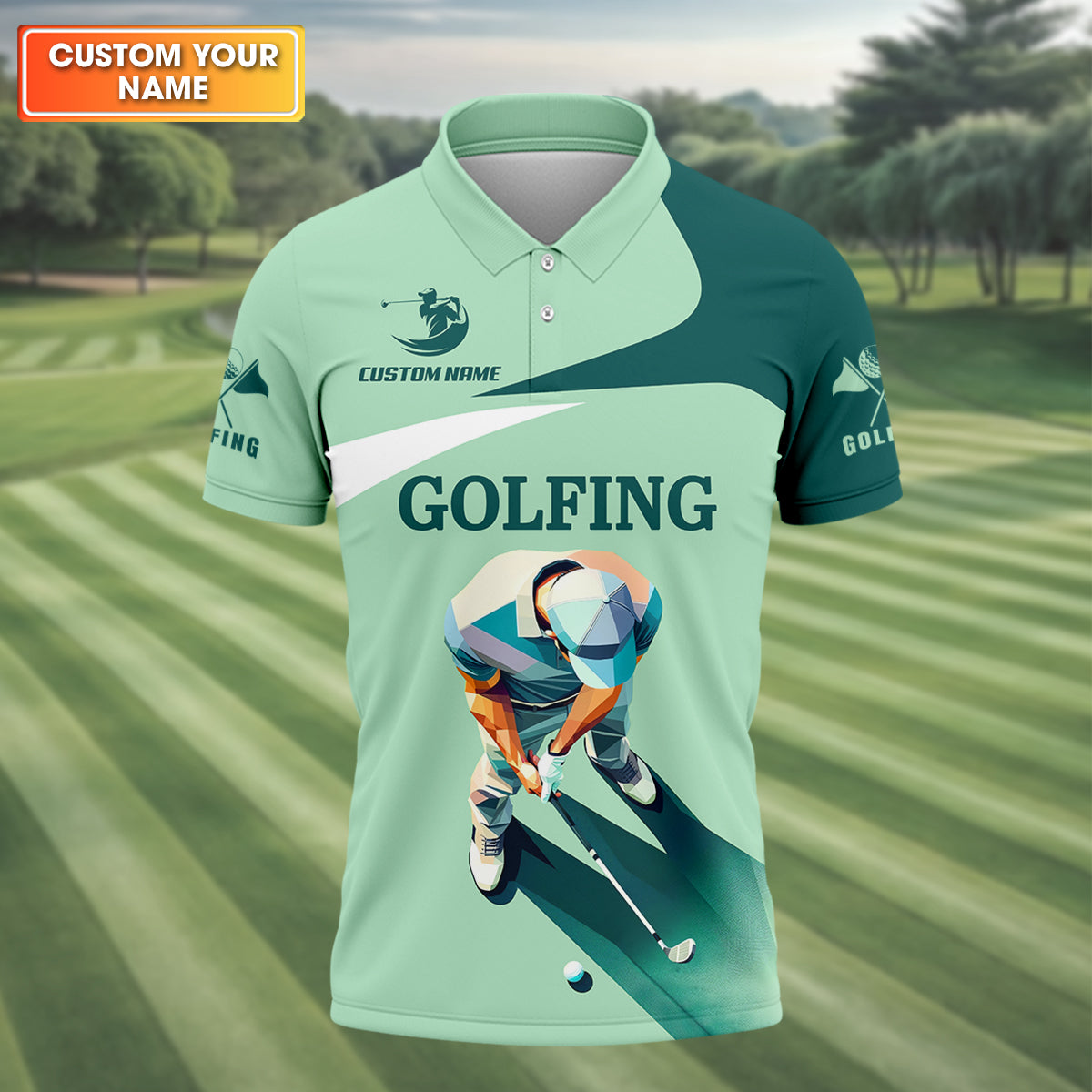 Can't Work Today Feelin Under Par Custom Men's Golf Polo Shirtunny Golf Shirt, Gift For Golfers