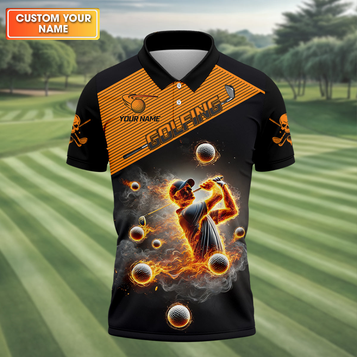 It Takes A Lot Of Balls To Golf The Way I Do Custom Men's Golf Polo Shirtad Golf Gift