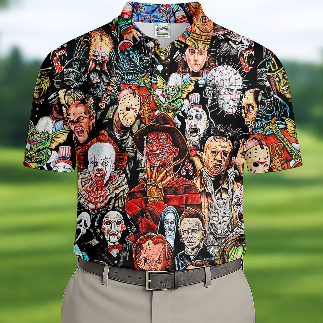 Halloween Golf Shirts, Golf Tops For Men, Gifts For Golf Lovers, Polo ShirtFor Men, Golfing Apparel