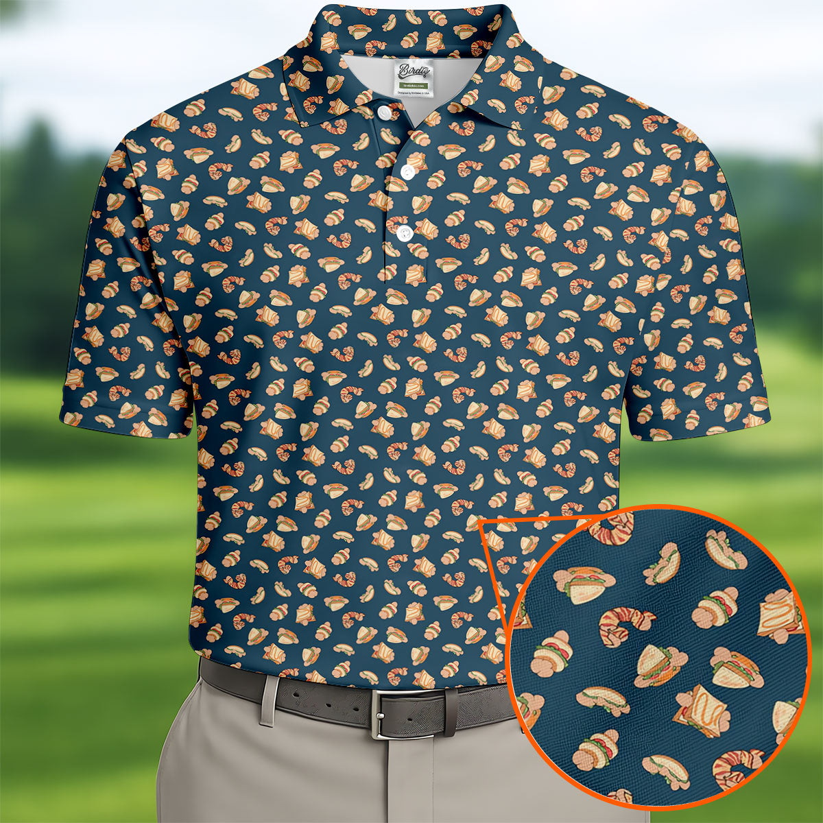 Dirty Funny Breakfast Golf Tops For Men, Valentine Golf Gift, Polo ShirtFor Men, Golf Gift For Men