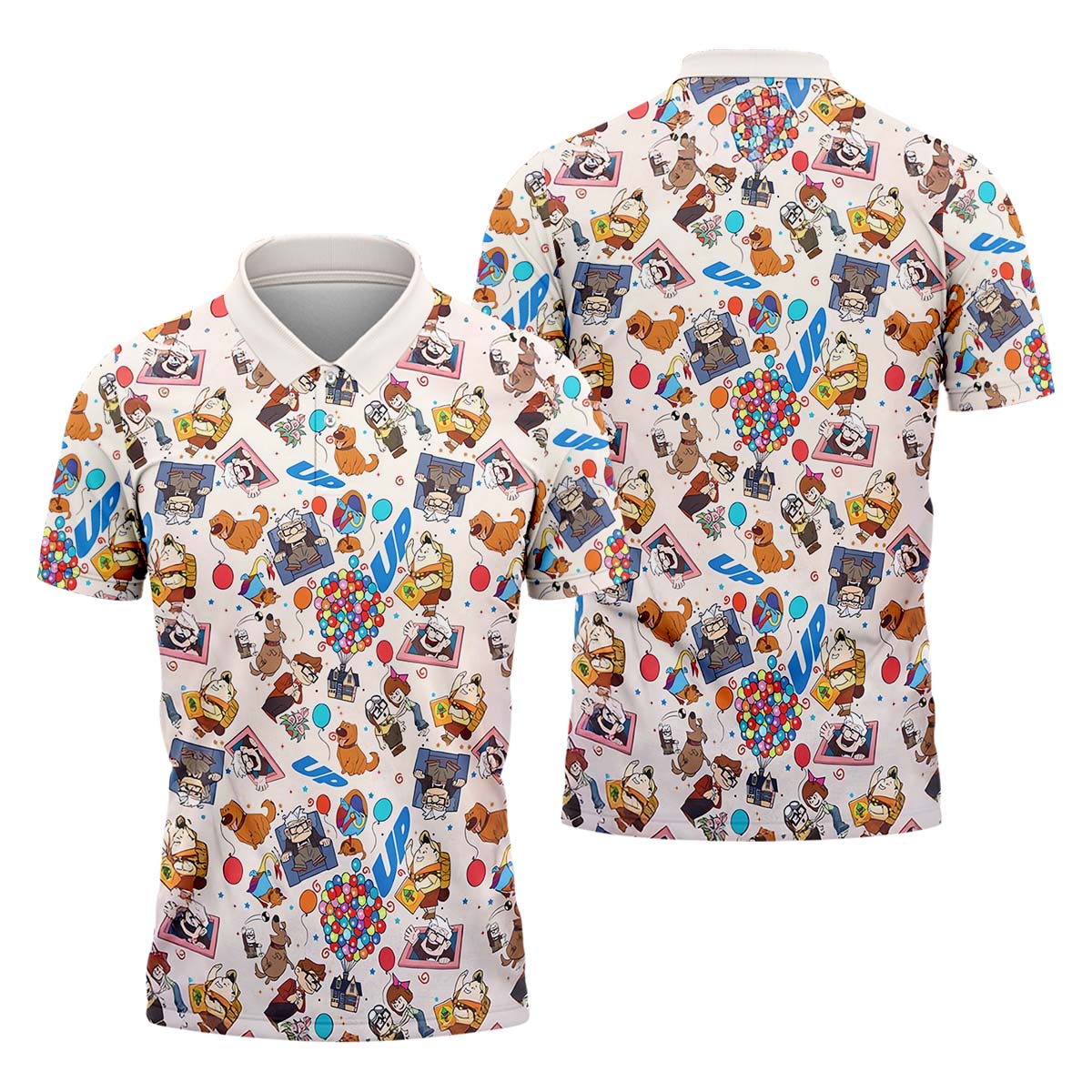 Up Movie Men's Golf Polo ShirtGolfing Apparel, Mens Golf Gift