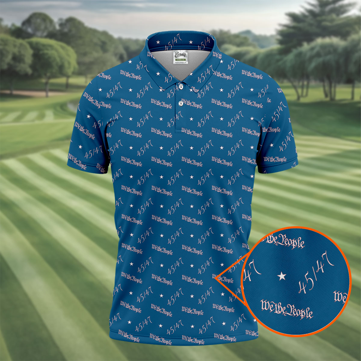 We The People 45 47 Patriotic Golf Polo Shirt0th Anniversary Polo ShirtFor Men, Golf Shirts For Men