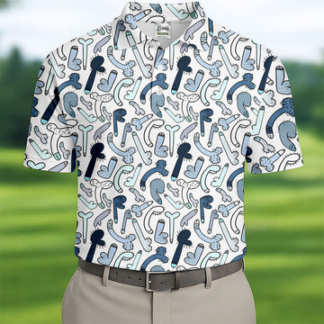 Adult Humor Hawaiian Golf Shirt, Dirty Funny Polo Shirtor Men, Golf Shirts For Men