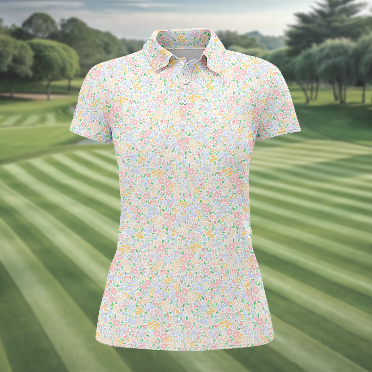 Floral Golf Shirt, Cute Womens Golf Clothes, Ladies Golf Shirts, Matching Golf Shirts, Golf Gifts For Her
