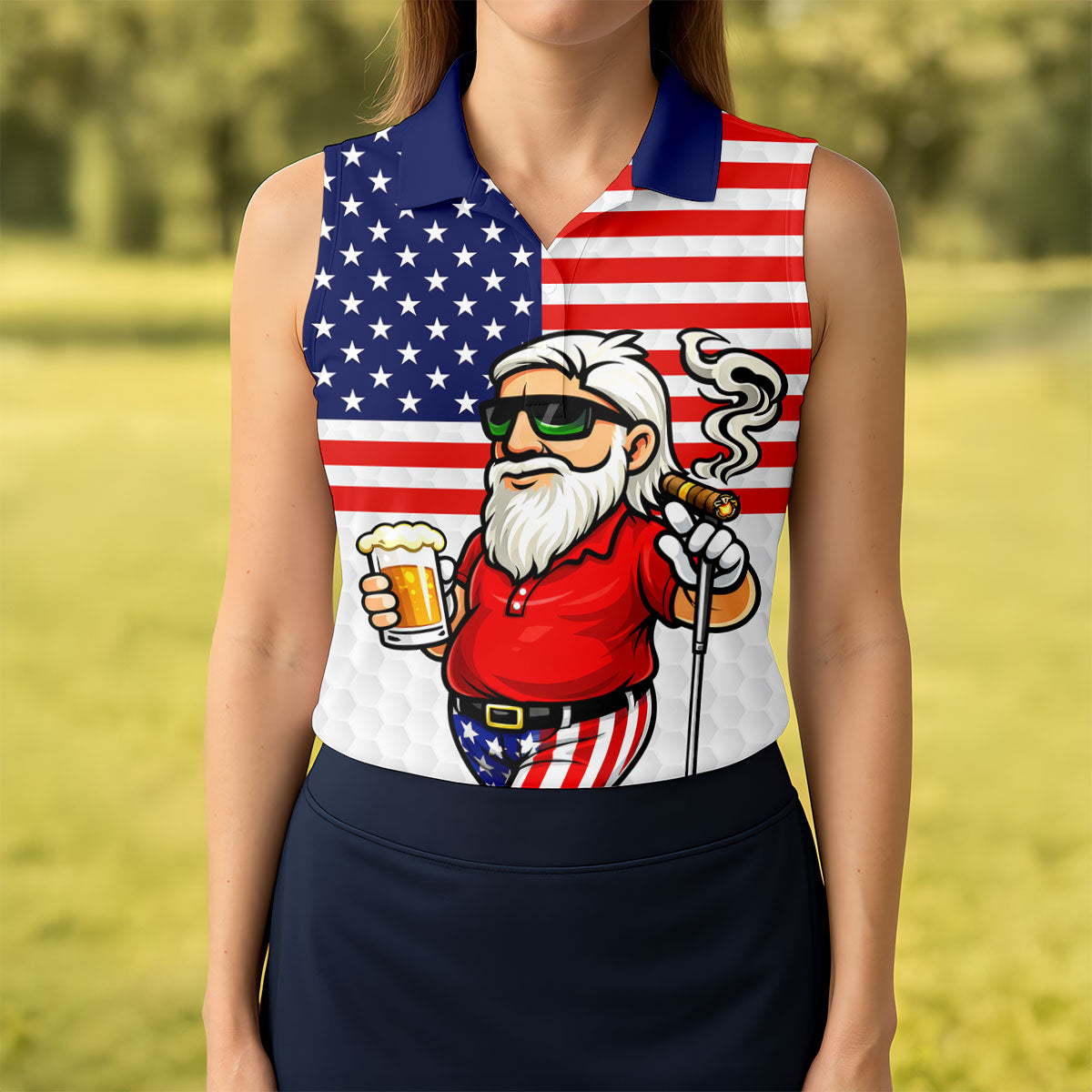 The Older I Get The Harder It Is To Find My Balls Golf And Beer 250 Years Patriotic 4th Of July Golf Shirt For Women