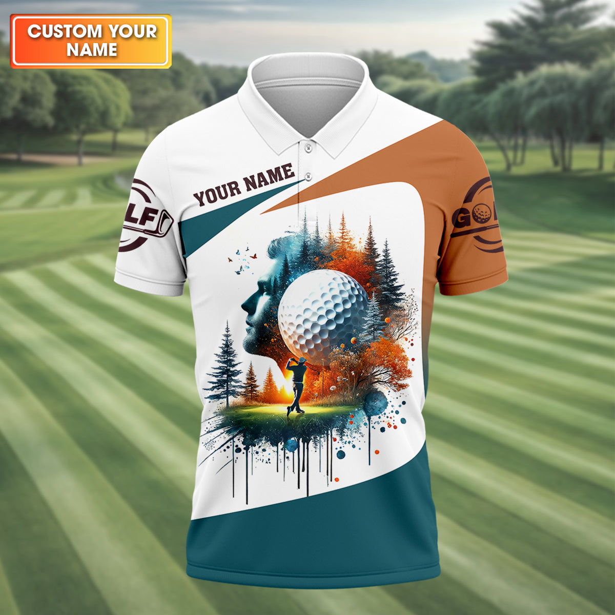 Fairway And Dreams Golf Polo ShirtGolfing Apparel, Mens Golf Gift, Funny Golf Shirt