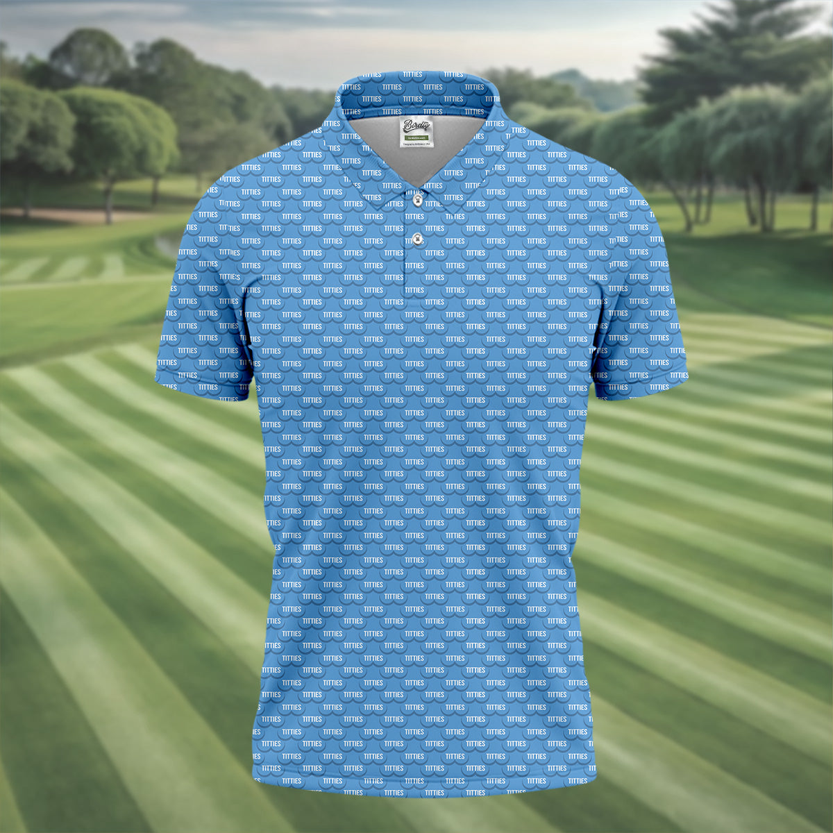 Funny Blue Golf Shirt, Mens Golf Polo Shirt Fun Golf Shirts For Men, Hilarious Golf Shirts