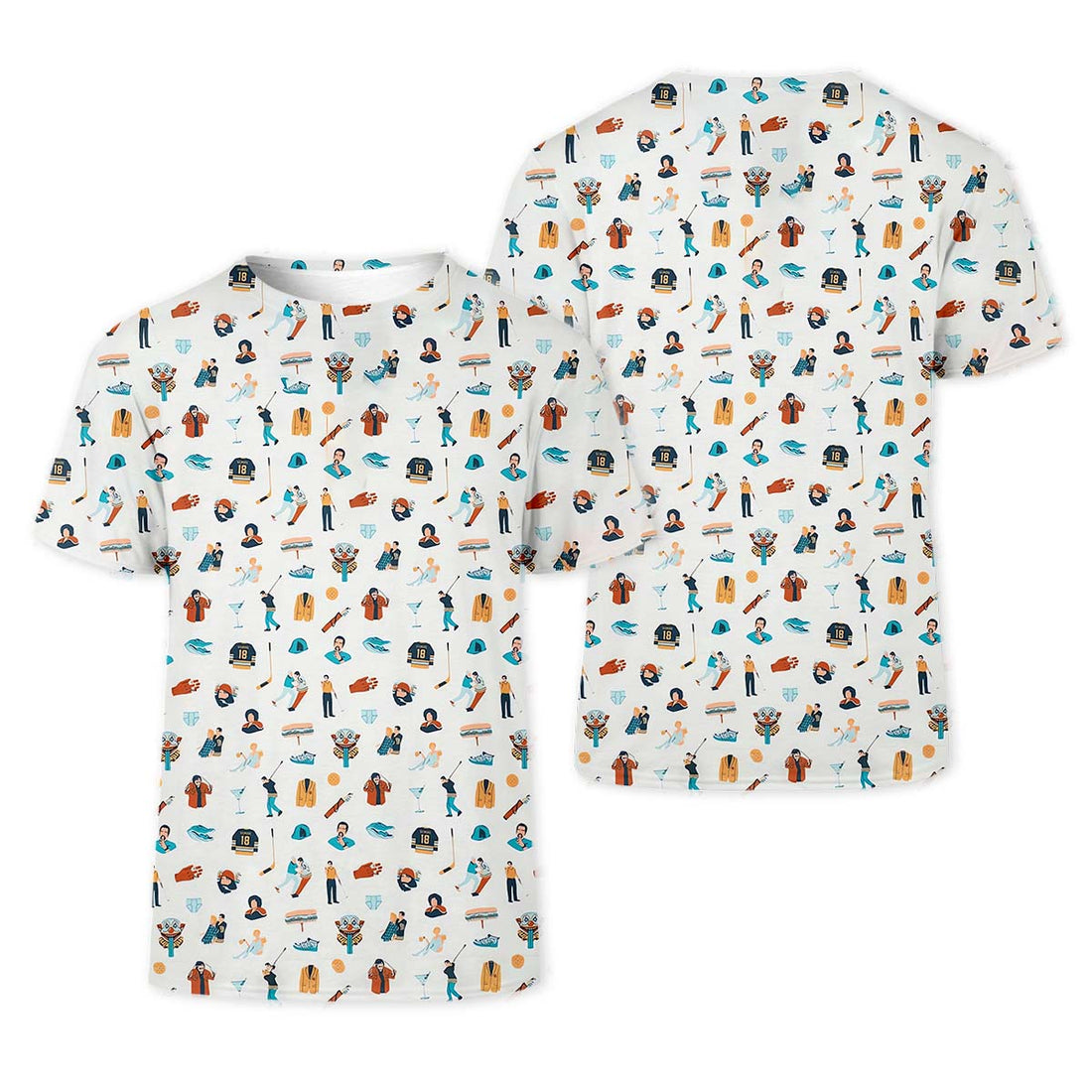 Adventure Icons Golf Polo Shirtf Gifts For Men, Golf Gift Ideas