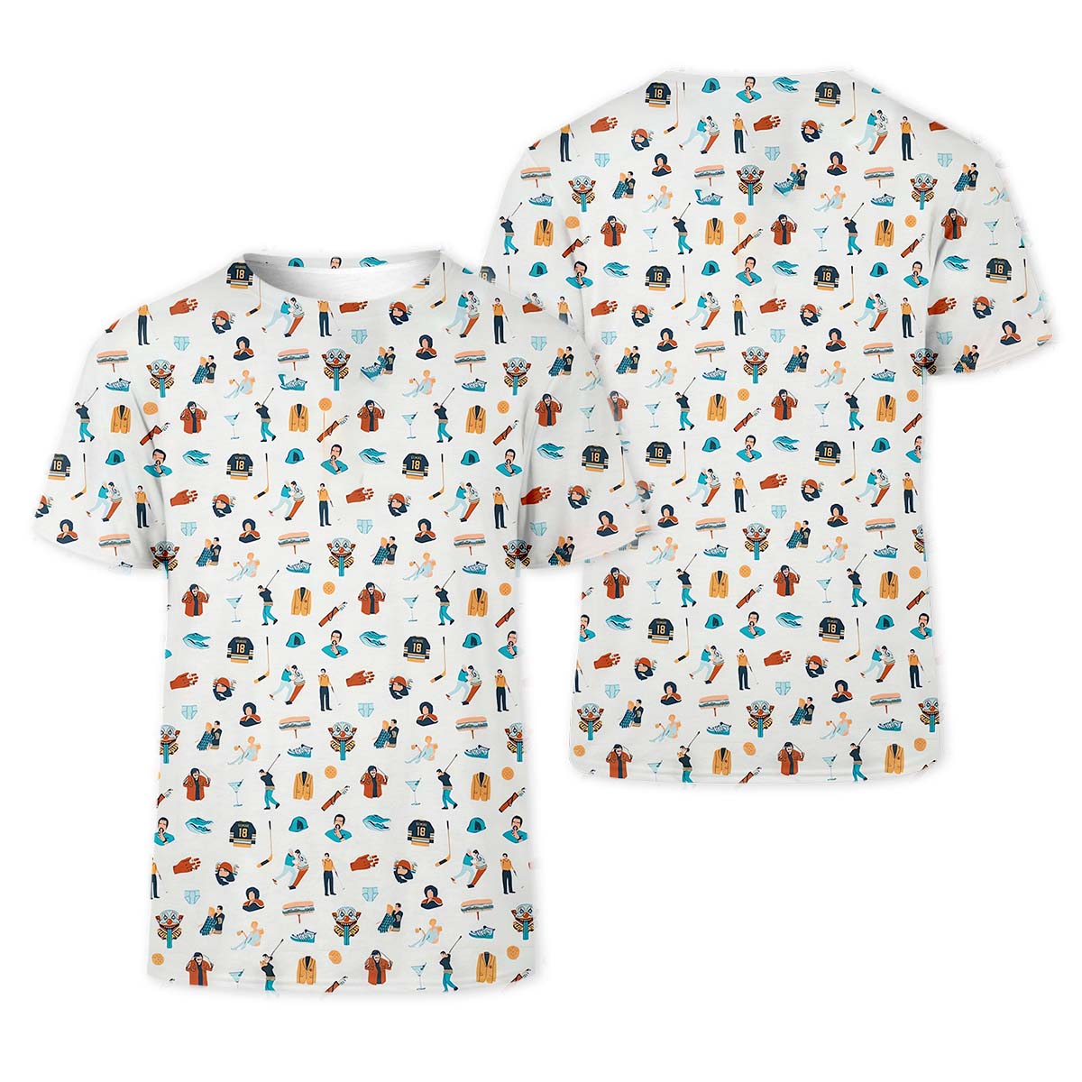 Adventure Icons Golf Polo Shirtf Gifts For Men, Golf Gift Ideas