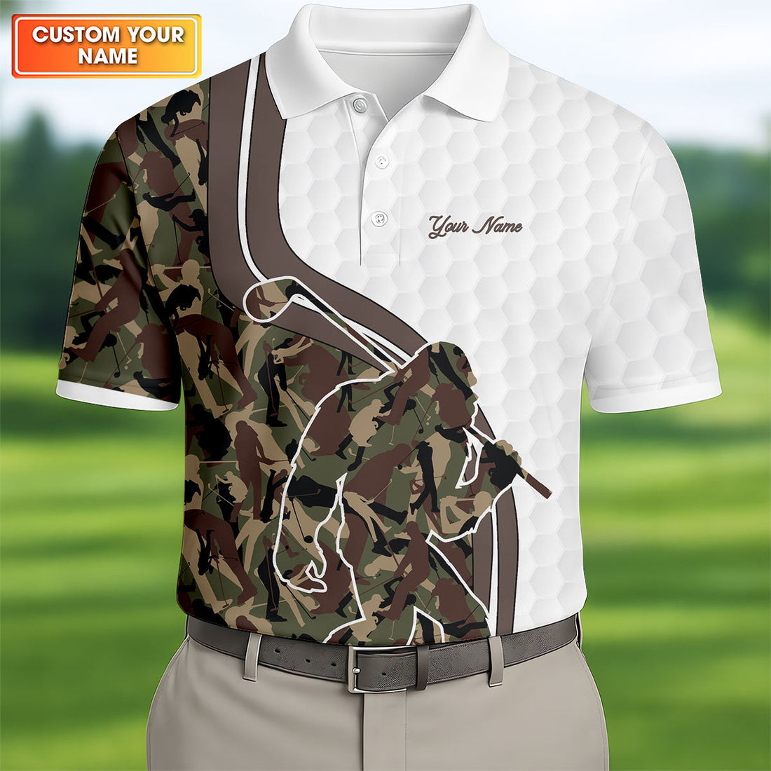 Not All Who Wander Are Lost Bigfoot Camouflage Funny Golf Shirt, Polo Shirtor Men, Golf Shirts For Men