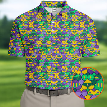 Adult Humor Naughty Fun Mardi Gras Golf Shirt, Golf Tops For Men, Polo ShirtFor Men, Golf Shirts For Men