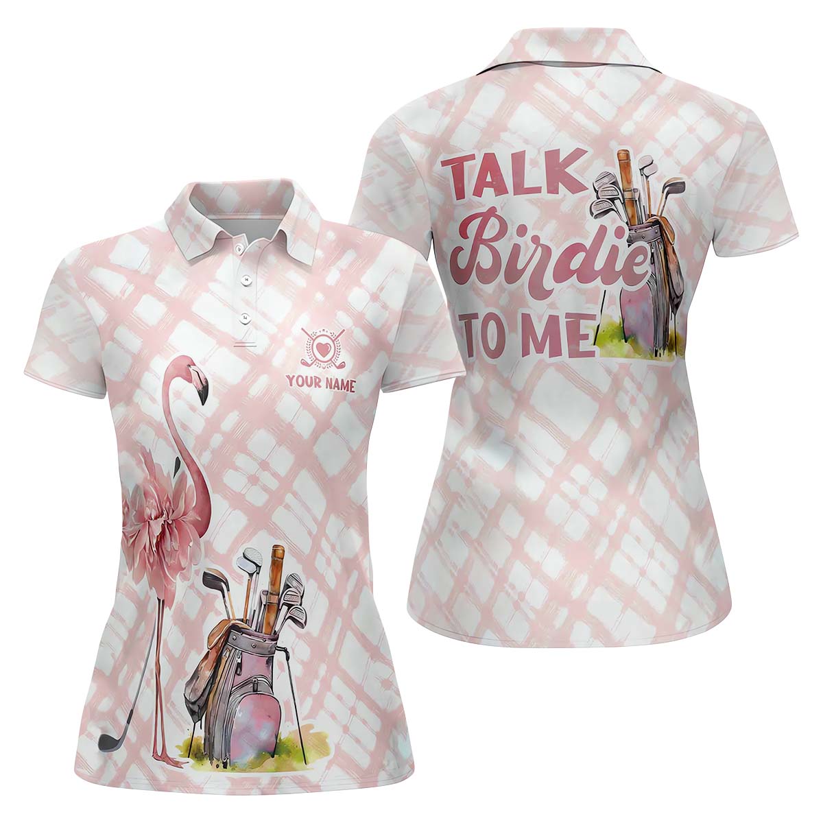 Talk Birdie To Me Womens Golf Polo ShirtGolfing Apparel, Womens Golf Gifts