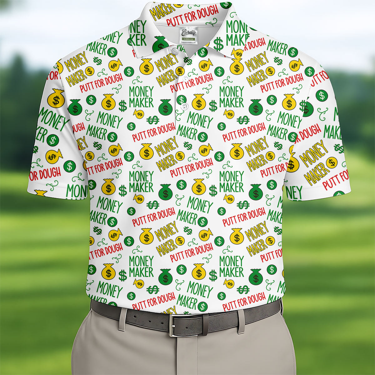 Money Maker Putt For Dough Golf Shirt, Funny Golf Shirt, Golf Shirts For Men, Polo Shirts For Men