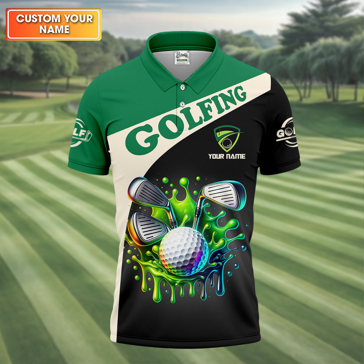 I Was One Under Today Custom Funny Golf Polo Shirtad Golf Gifts