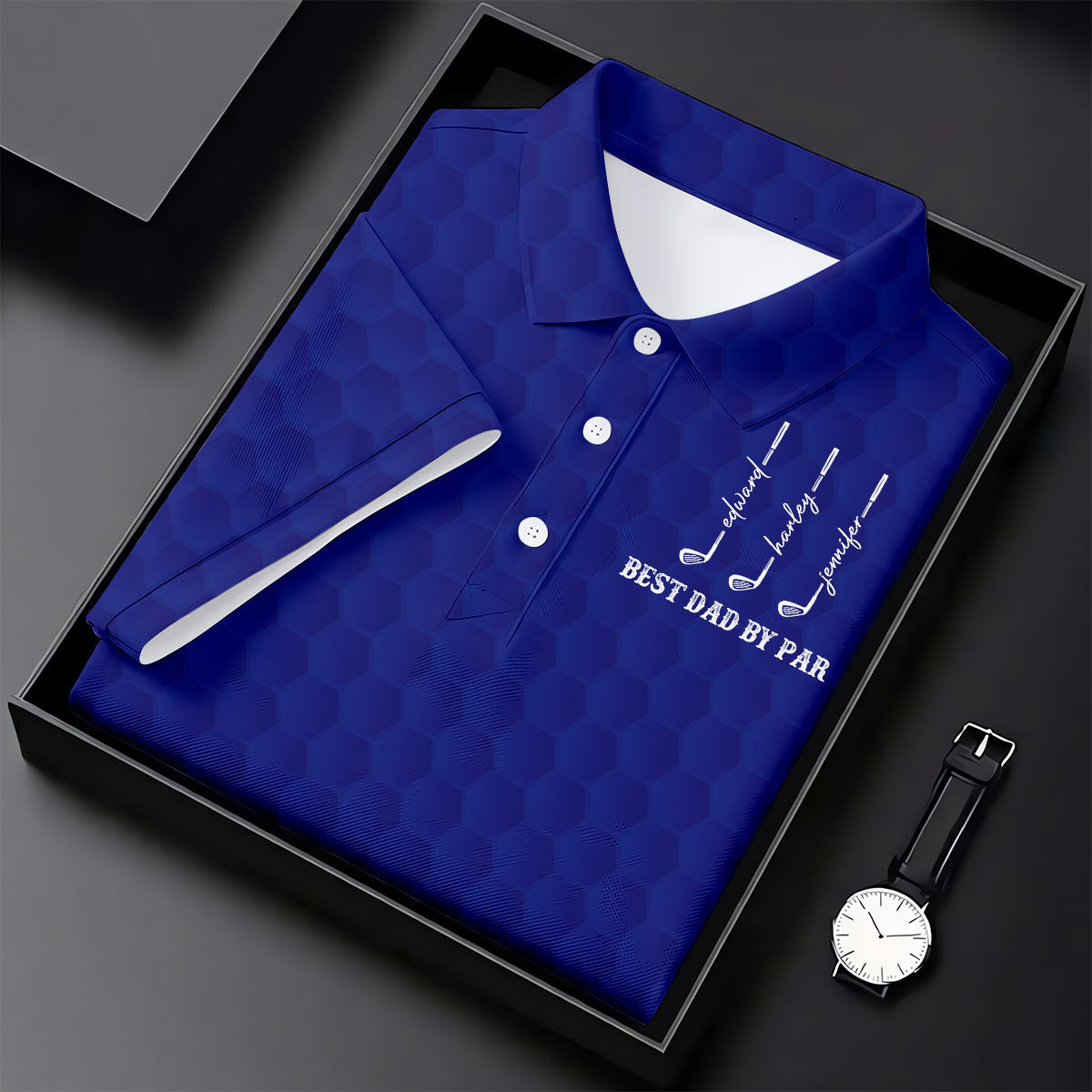 Best Dad By Par Father's Day Golf Shirt, Grandpa Golf Gift, Golf Gift For Dad, Polo Shirtor Men