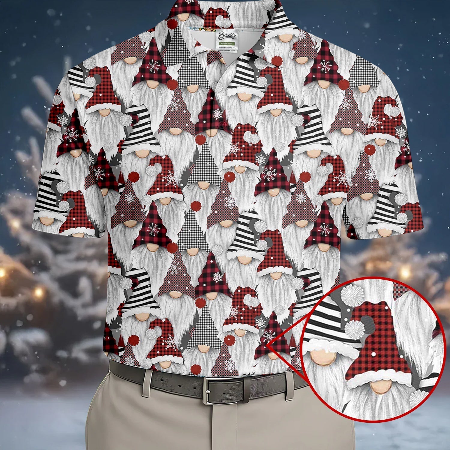 Casual Christmas Golf Tops For Men, Gift Christmas Golf Shirt Polos, Men Golf Apparel