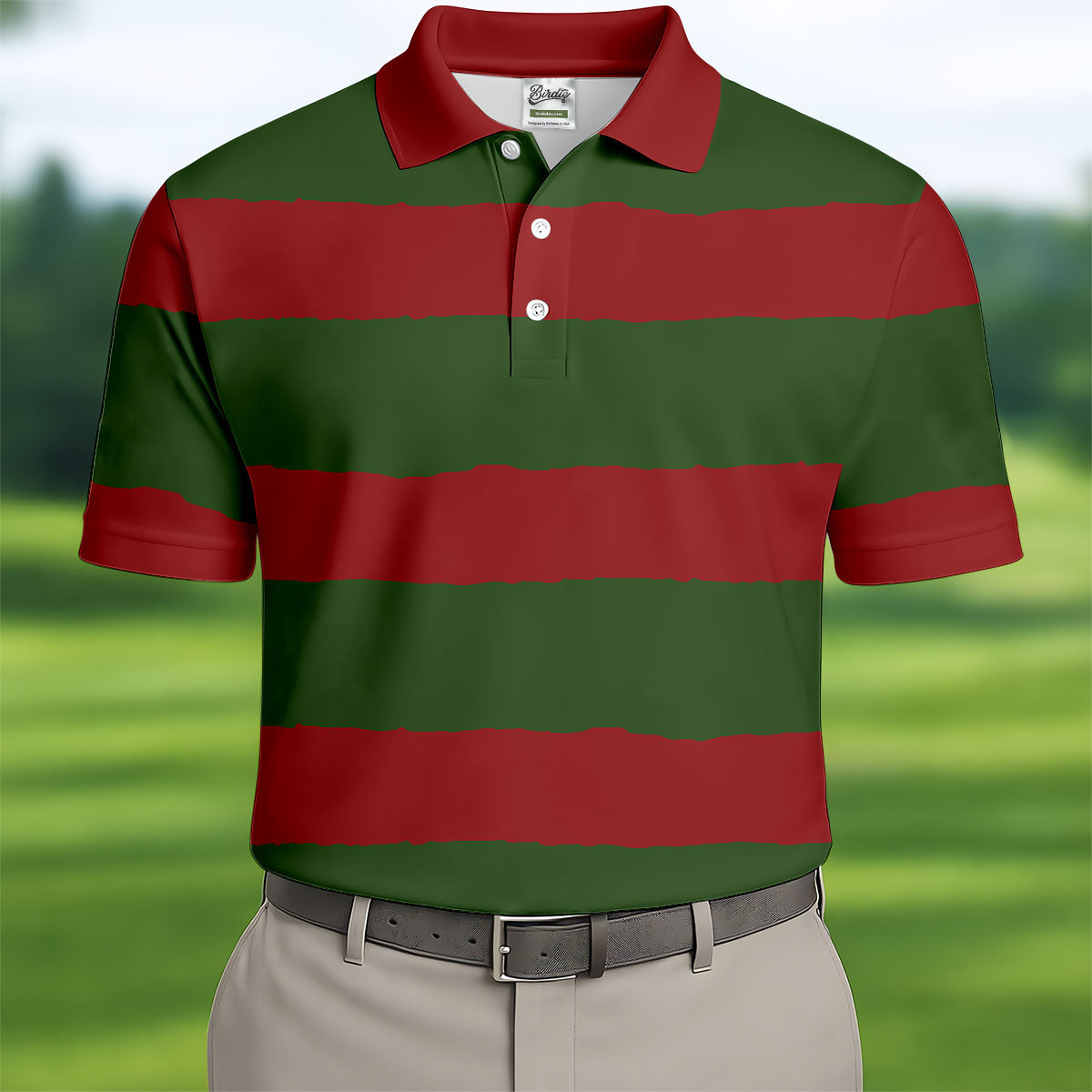 Halloween Freddy Horror Movie Golf Shirt, Horror Character Costume Shirt, Polo ShirtFor Men, Halloween Golf Shirt