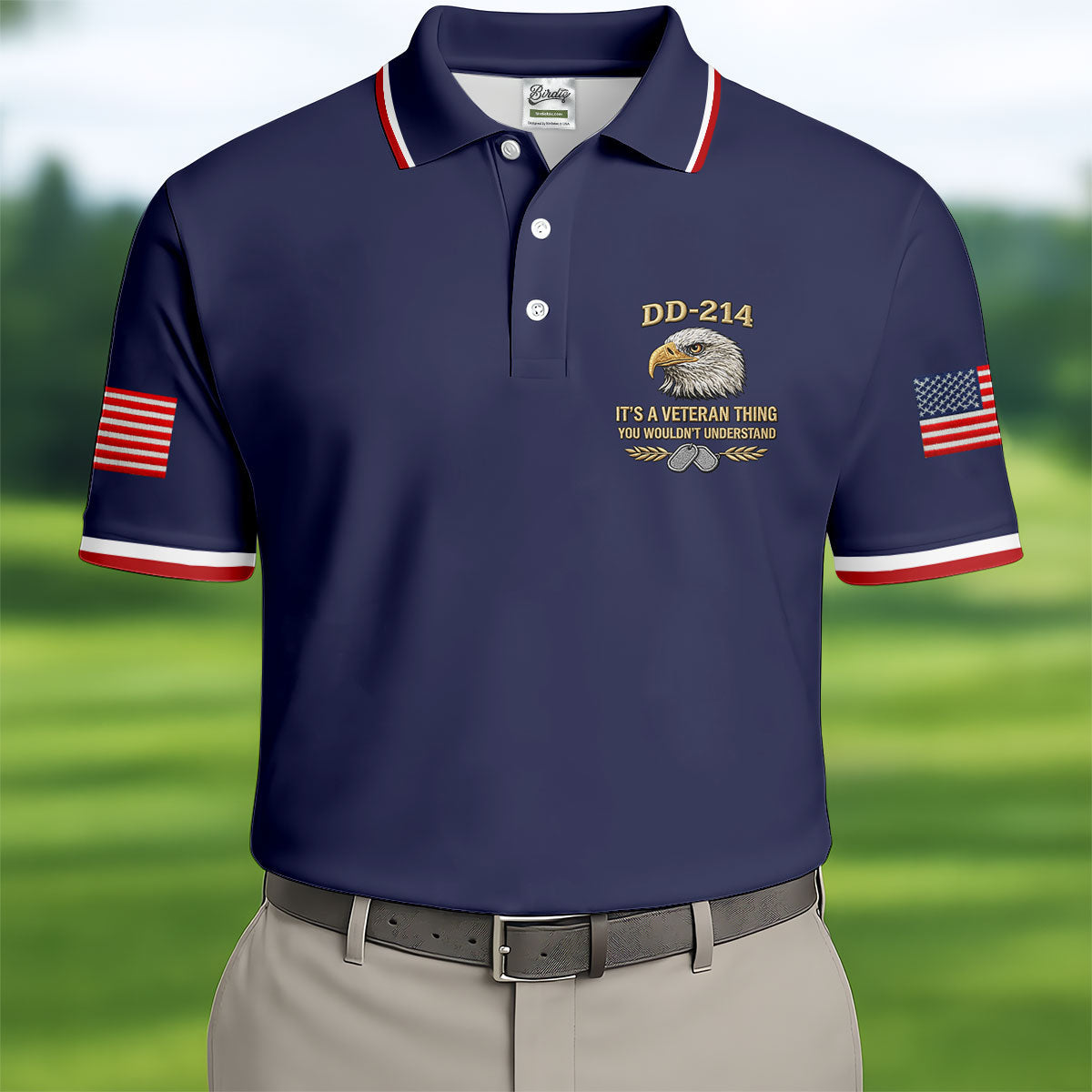DD 214 Veteran Memorial Patriotic 4th Of July Golf Shirt, 250 Years Polo Shirtor Men