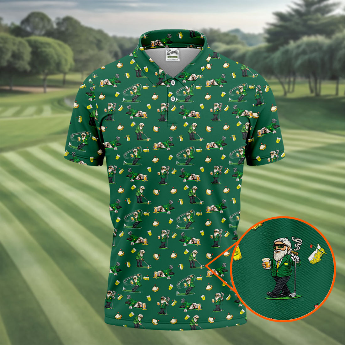 Funny Beer Pimento Cheese Golf Tournament Green Golf Shirt, Golf Shirts For Men, Polo ShirtFor Men