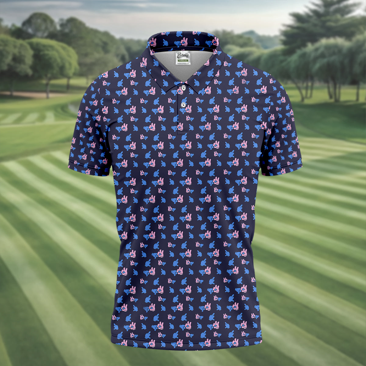 Funny Hands Golf Polo ShirtMen, Fun Golf Shirt For Men, Christmas Golf Gift, Dad Golf Gift