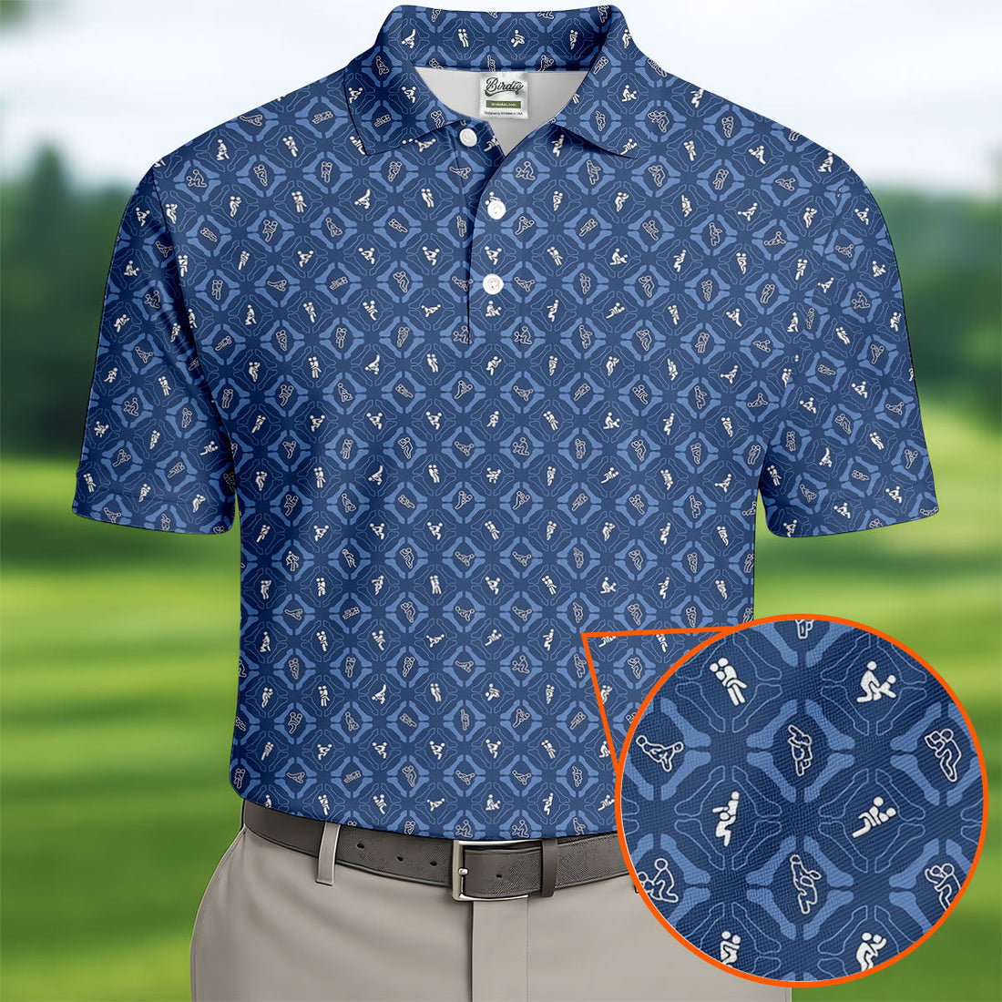 Dirty Funny Adult Humor Men's Funny Golf Shirts, Unique Gift For Golfer, Polo Shirtor Men