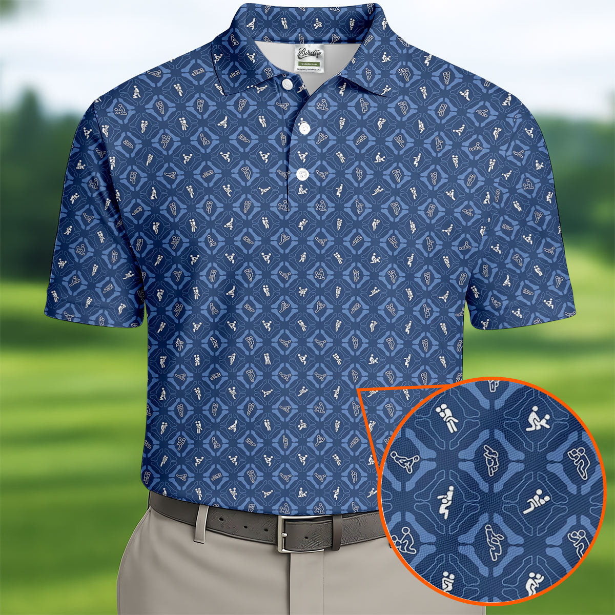 Dirty Funny Adult Humor Men's Funny Golf Shirts, Unique Gift For Golfer, Polo Shirtor Men