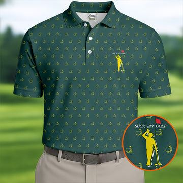 Suck At Golf Augusta Golf Tournament Golf Tops For Men, Men's Golf Shirt, Golf Gift For Men