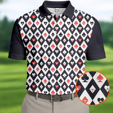 Casino Royale Dirty Argyle Adult Humor Golf Tops For Men, Valentines Golf Gift, Polo ShirtFor Men