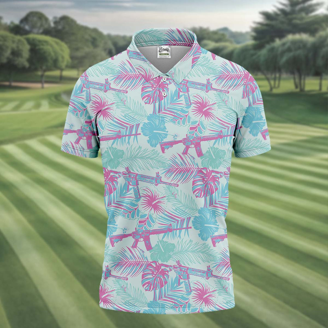Funny Army Golf Polo ShirtGolfing Apparel, Mens Golf Gift, Funny Golf Polos