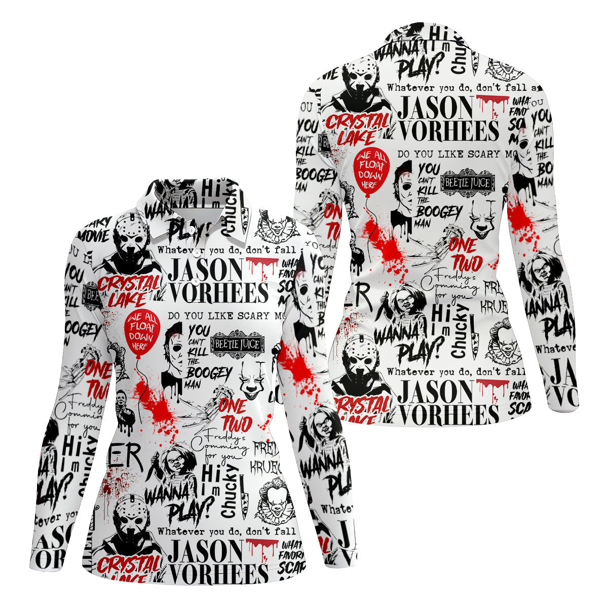 Never Stop Dreaming Halloween Golf Shirt, Fun Womens Golf Shirts, Ladies Golf Tops