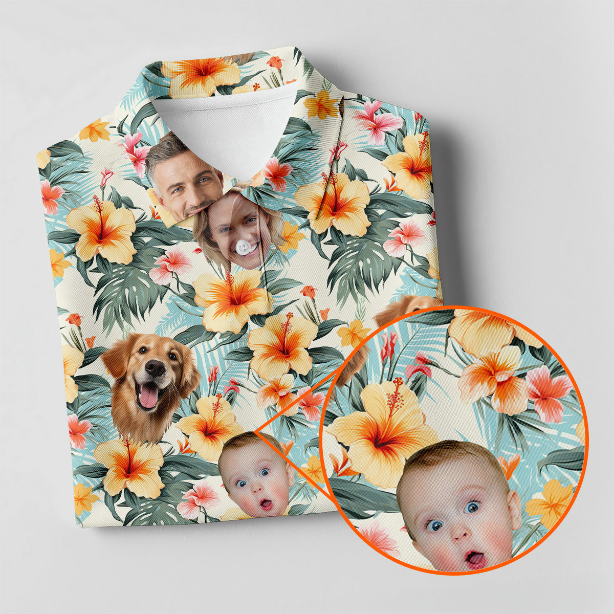 Yellow Hibiscus Flower Hawaiian Golf Shirt, Custom Face Shirt, Womens Sleeveless Polo, Ladies Golf Shirts