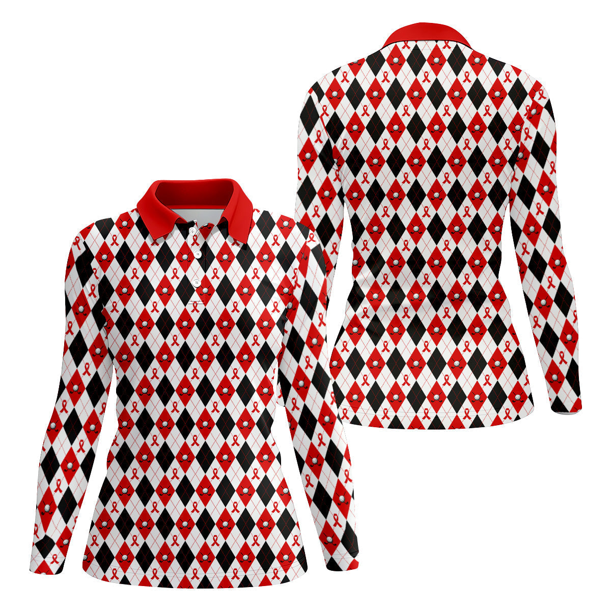 Blood Cancer Womens Golf Shirt, Blood Cancer Awareness Shirt, Ladies Golf Shirt, Women Golf Gift